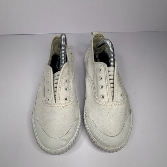Sperry White Canvas Slip-On Sneakers – Women’s 6.5 - Picture 1 of 6
